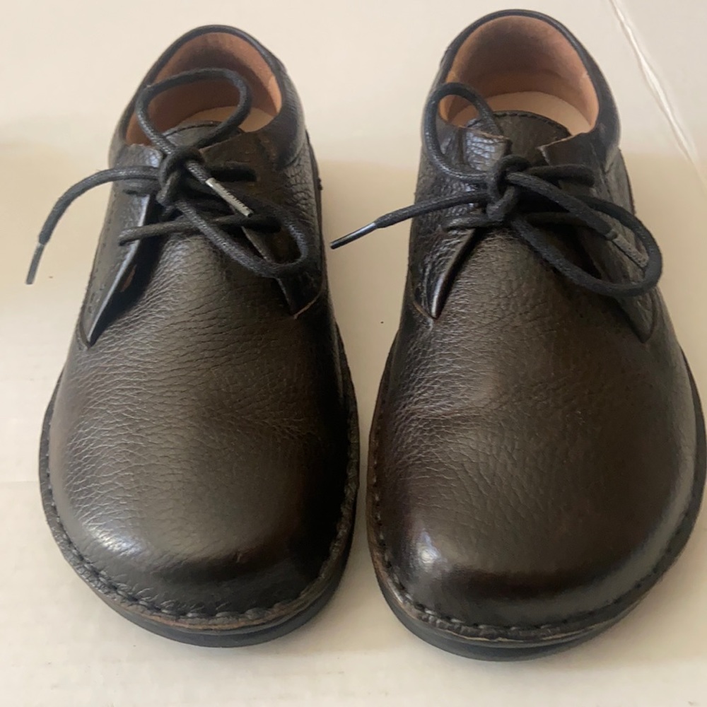 Birkenstock Dark Brown Leather Derbys